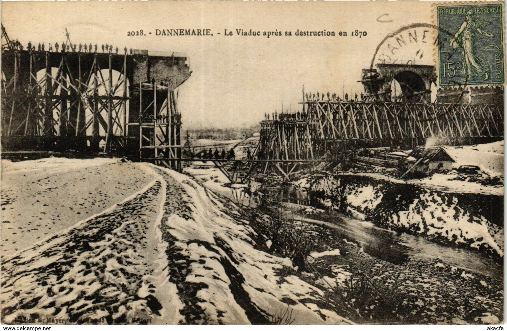 CPA AK DANNEMARIE - Le Viaduc Apres Sa Destruction En 1870 (366278) - Dannemarie