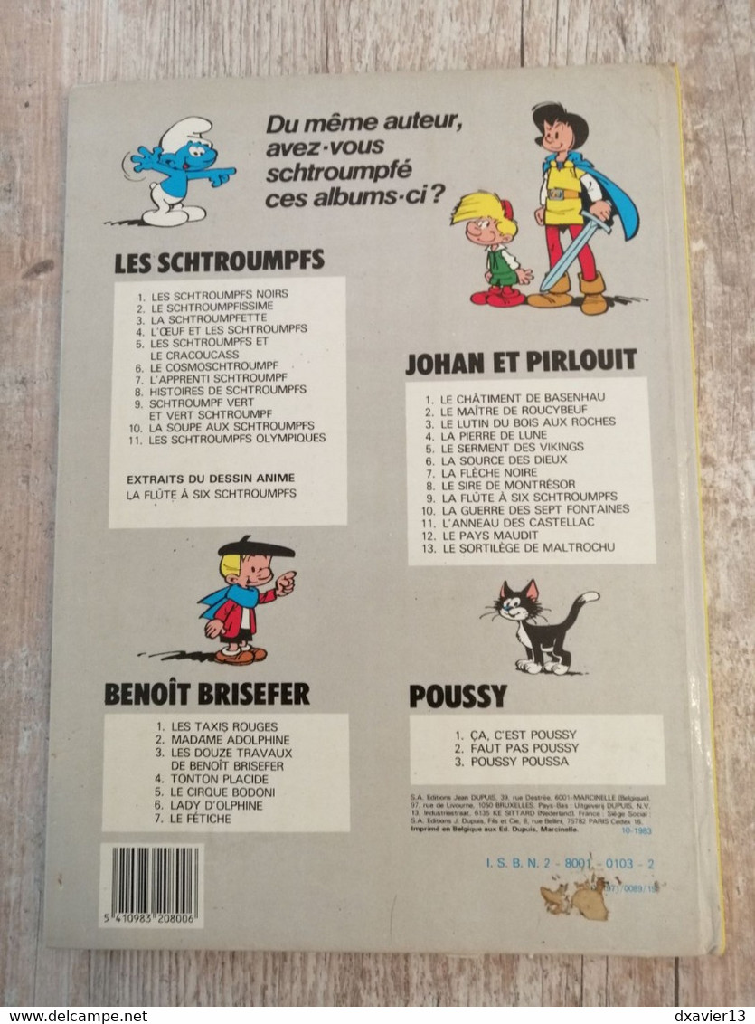 Bande Dessinée - Johan Et Pirlouit 9 - La Flûte à Six Schtroumpfs (1983) - Johan Et Pirlouit