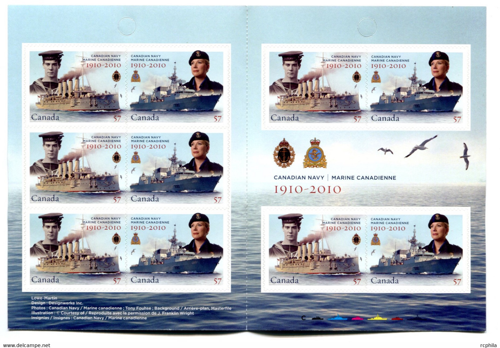 RC 20172 CANADA BK 428 MARINE NAVY COMPLET BOOKLET MNH NEUF ** - Carnets Complets