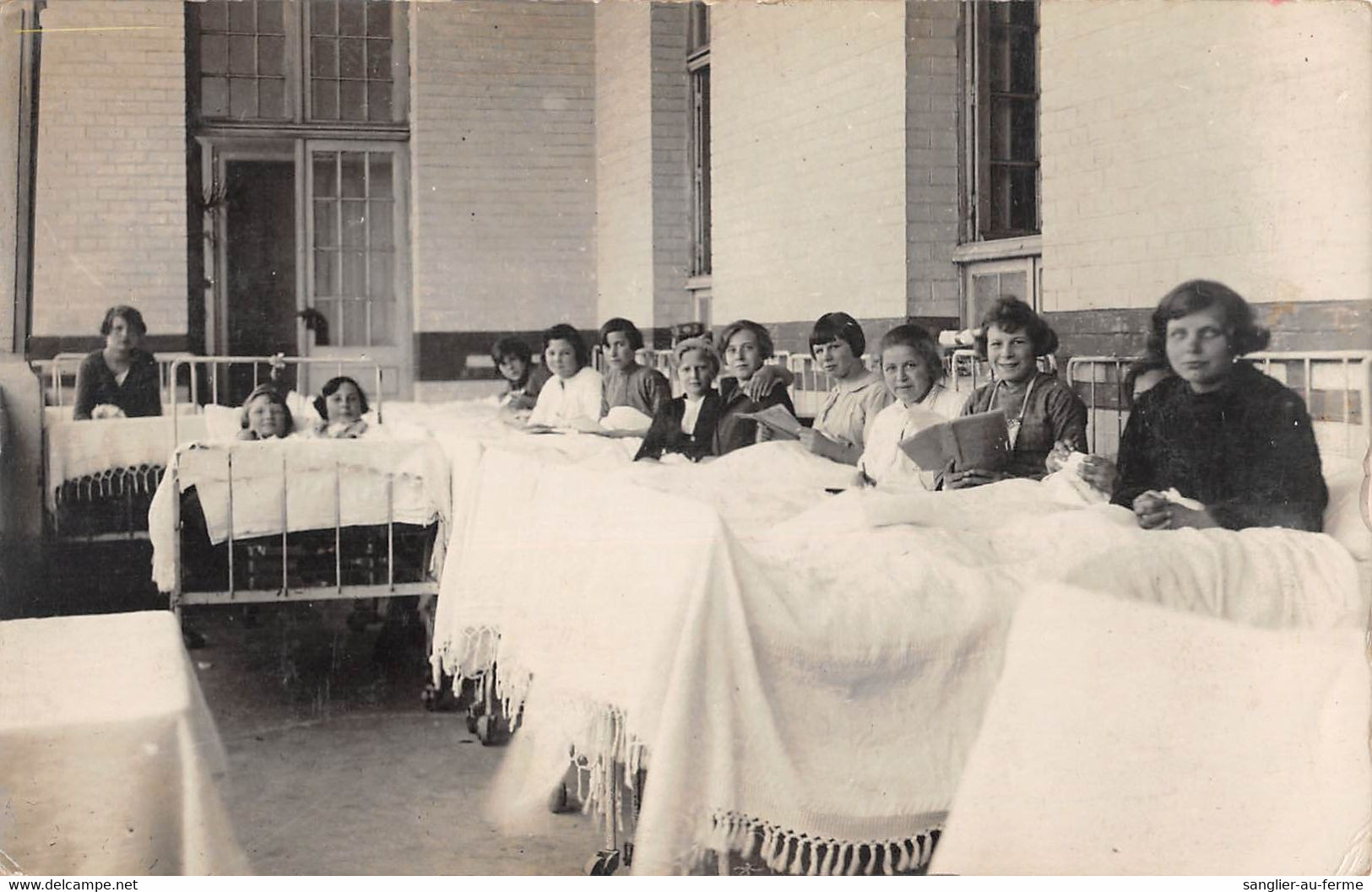 CPA 62 BERCK SUR MER CARTE PHOTO SANATORIUM DE L'OISE INTERIEUR CHAMBRE - Berck