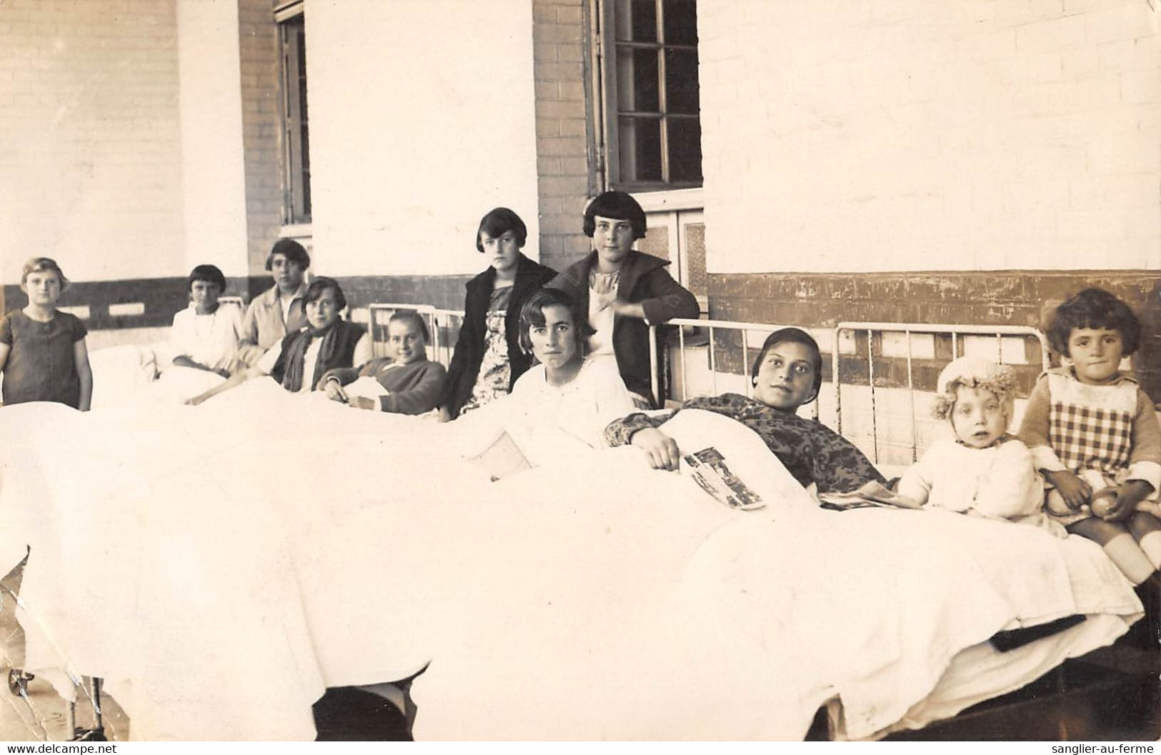 CPA 62 BERCK SUR MER CARTE PHOTO SANATORIUM DE L'OISE CHAMBRE DE MALADES ENFANTS - Berck