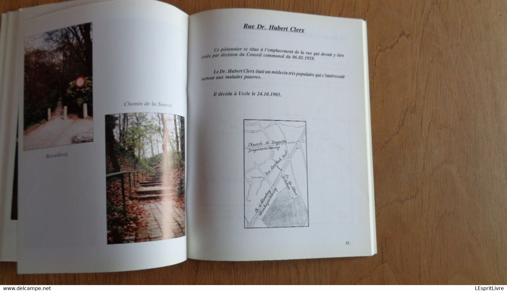 UCCLE à PIED Ses Sentiers Ses Parcs Ses Promenades Régionalisme Brabant Ukkel Toponymie Forêt Soignes Rue Atlas Vicinal