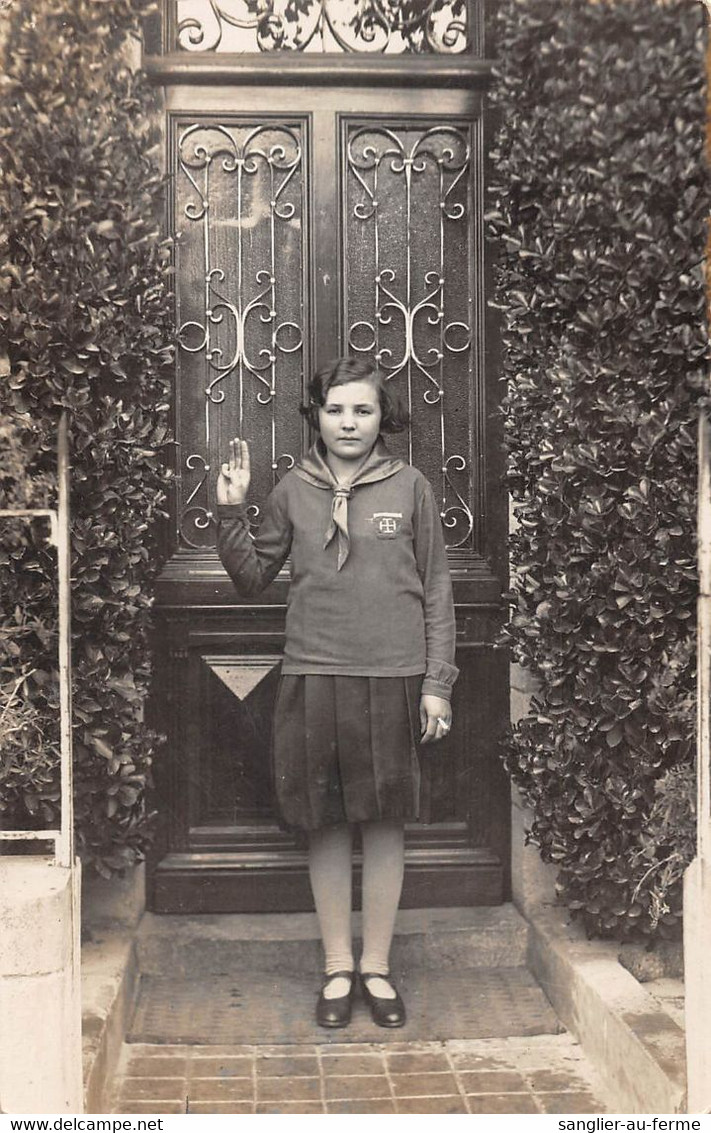 CPA 62 BERCK SUR MER CARTE PHOTO (AU VERSO SOUVENIR D'UNE PETITE GUIDE (nom De La Fille Au Verso SANATORIUM OISE - Berck