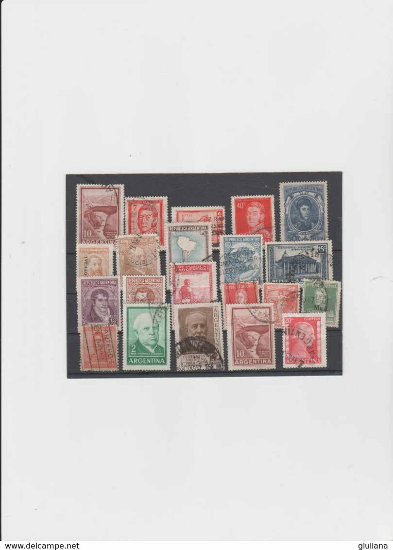 Argentina - Mini Lotto Di 21 Stamps Nuovi Ed Usati, Vari Periodi - Collections, Lots & Séries