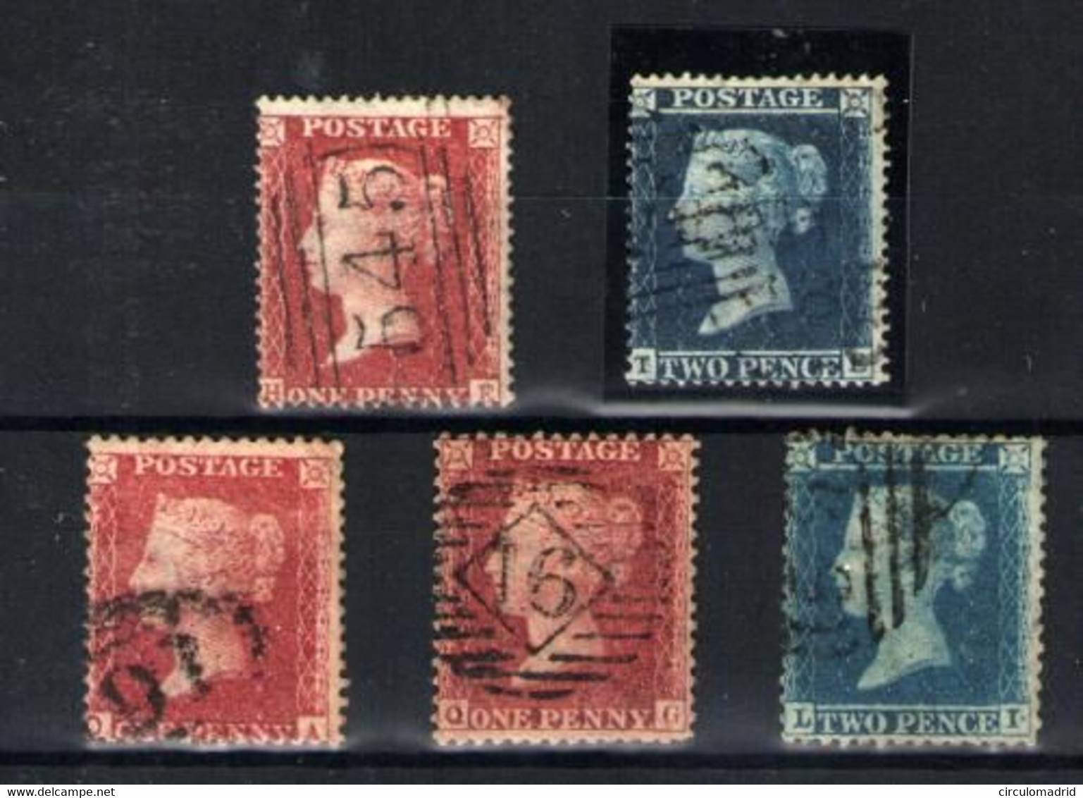 Gran Bretaña Nº 12/15. Año 1855-58 - Used Stamps