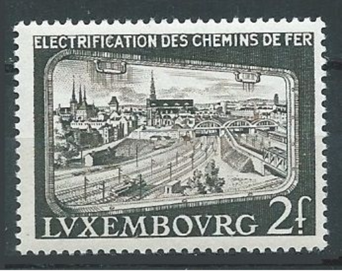 Luxembourg YT N°517 Electrification Des Chemins De Fer Neuf ** - Unused Stamps