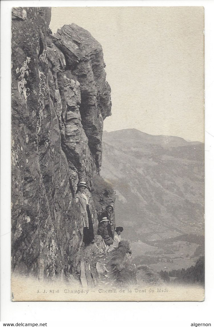 29340 - Chemin De La Dent Du Midi Promeneurs Escalade - Alpinisme - Randonnée Montagne - Escalade