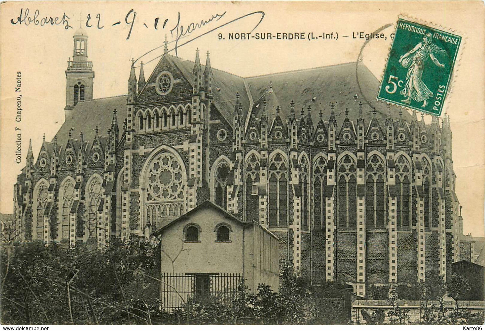 Nort Sur Erdre * Vue Sur L'église De La Commune - Orvault