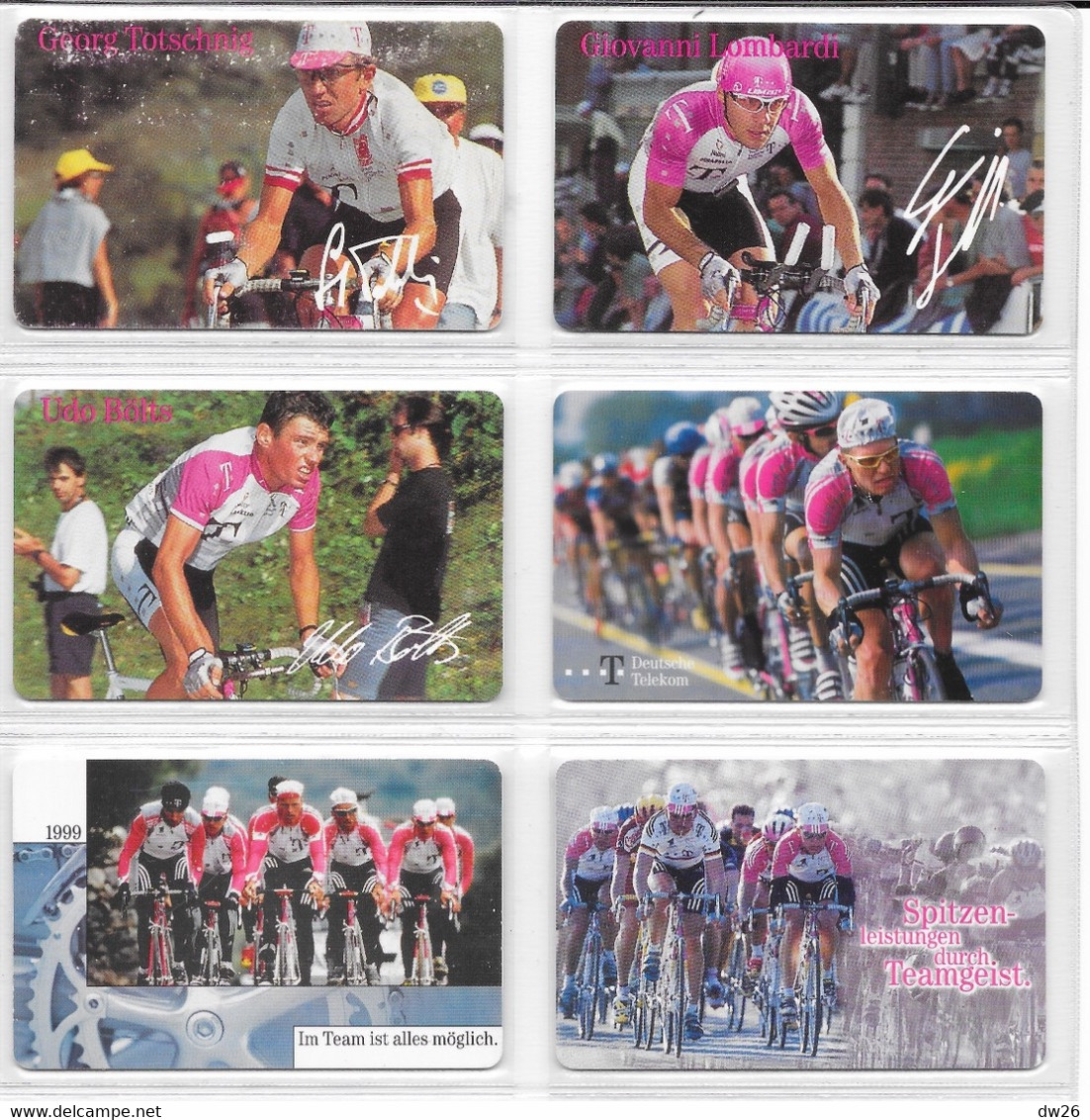 Lot De 10 Télécartes Sports Sur Le Cyclisme - Telefonkarte Deutsche Telekom - Coureurs Cyclistes, Equipes Team - Sammlungen