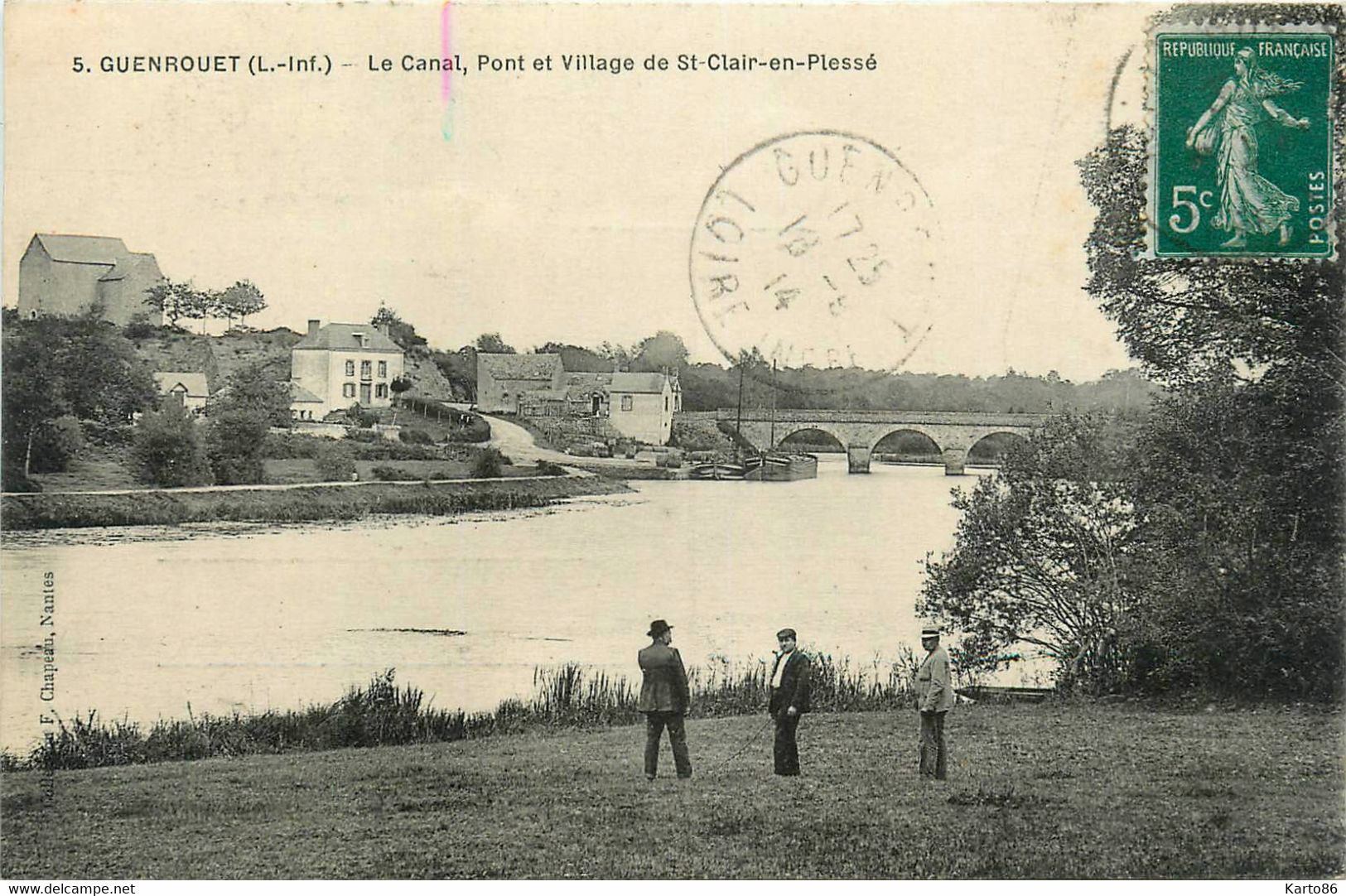 Guenrouet * Vue Sur Le Canal * Le Pont Et Le Village De St Clair En Plessé - Guenrouet