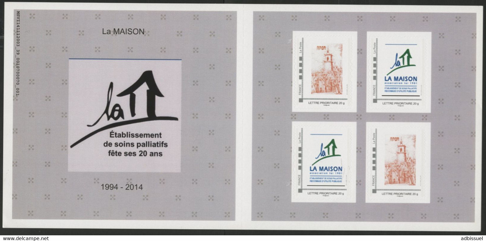 2014 Feuillet "MonTimbraMoi" La Maison, Etablissement De Soins Palliatif à Gardanne - Ungebraucht