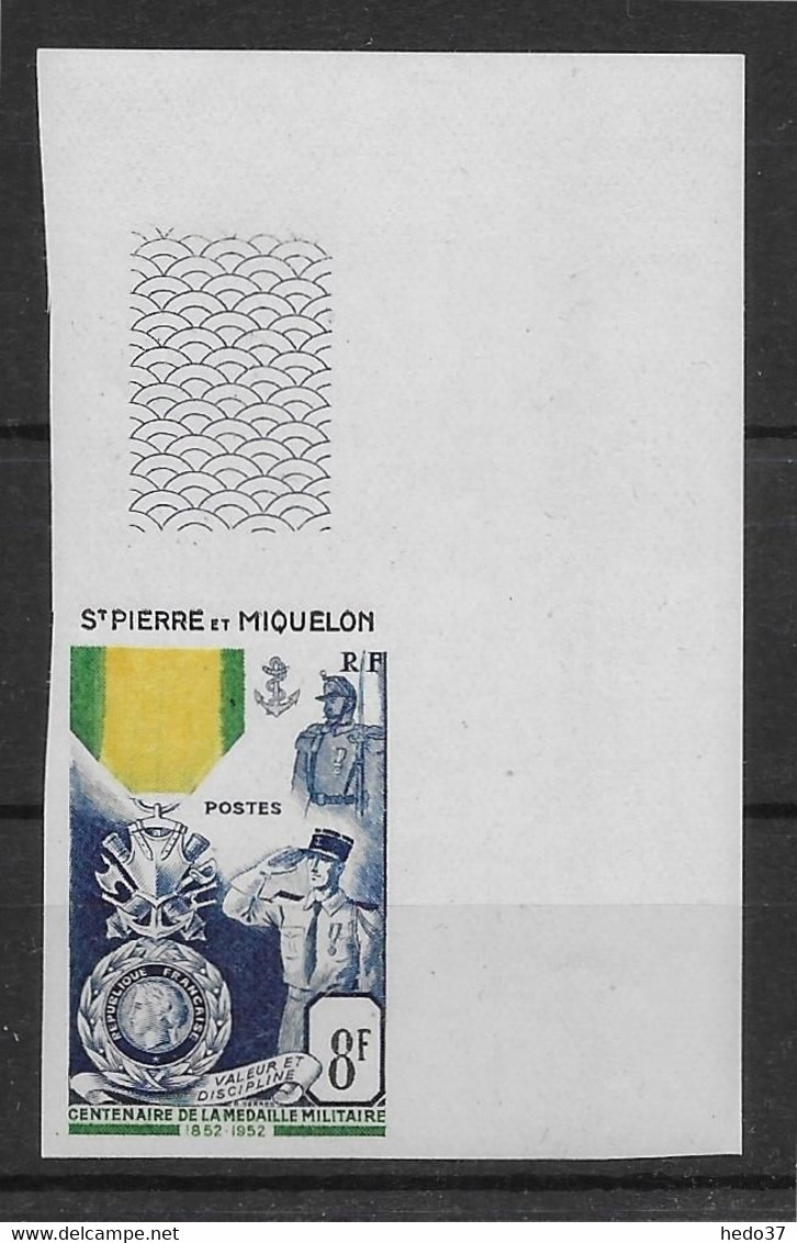 St Pierre Et Miquelon N°347 - Non Dentelé - Neuf ** Sans Charnière - TB - Imperforates, Proofs & Errors