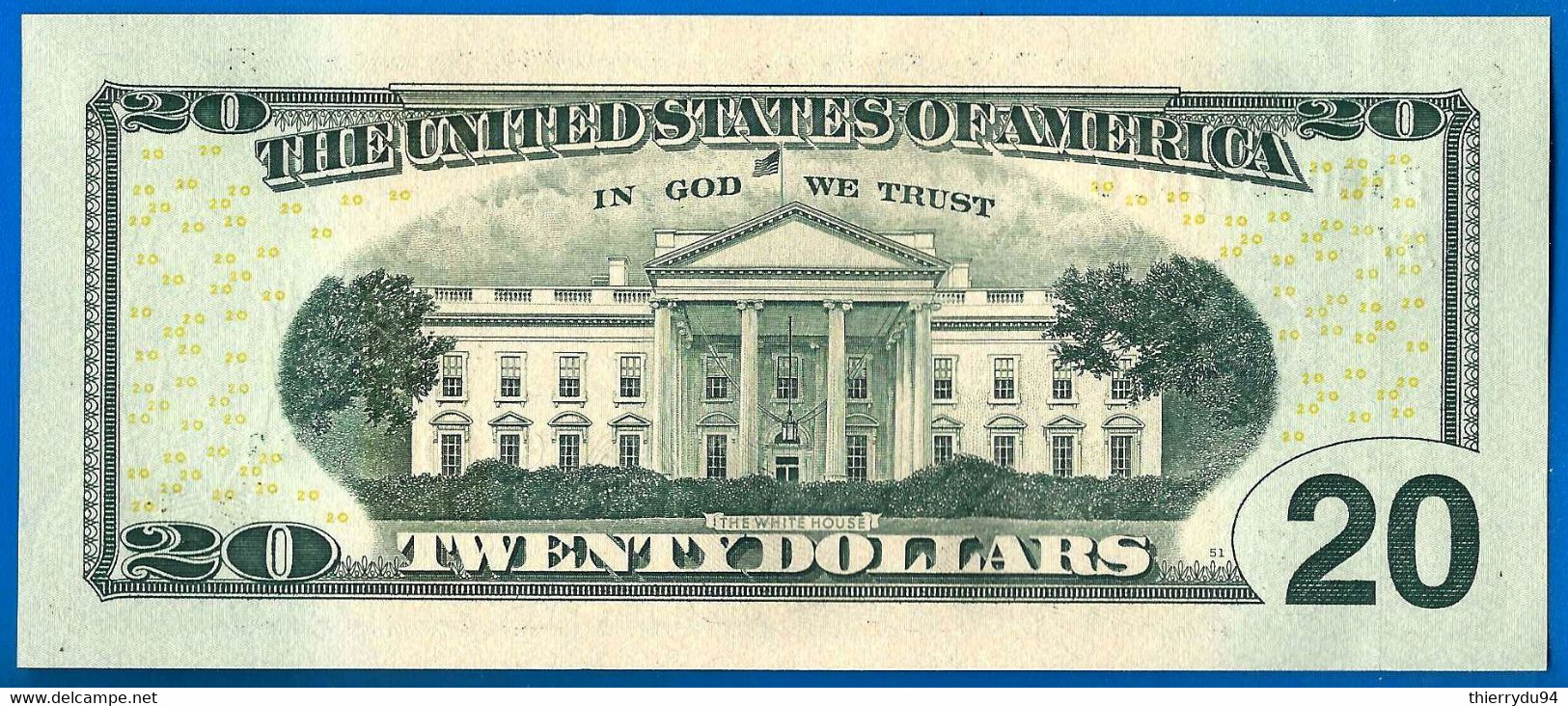 USA 20 Dollars 2017 A Neuf UNC Mint Chicago G7 PG Suffixe C Etats Unis United States Dollar US Paypal Bitcoin OK - Billetes De Estados Unidos (1862-1923)