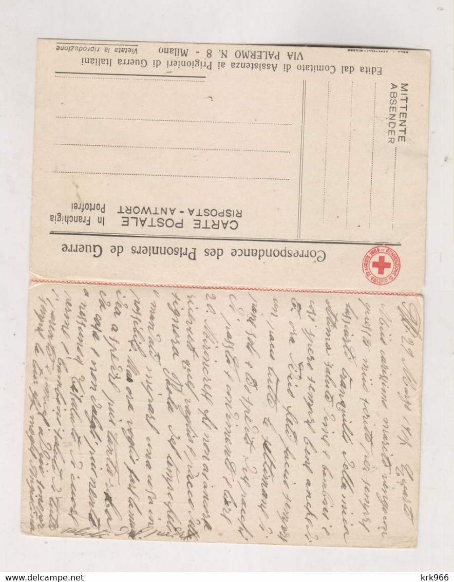 ITALY 1917 WW I POW Nice Censored Stationery To AUSTRIA - Altri & Non Classificati