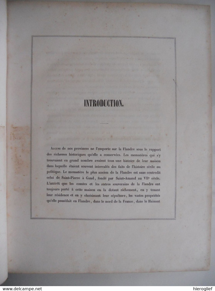 ANNALES ABBATIAE SANCTI-PETRI BLANDINIENSIS R.D.F. Vande Putte 1842 Sint-pietersabdij Gent Abdij Blandijnberg - Livres Anciens