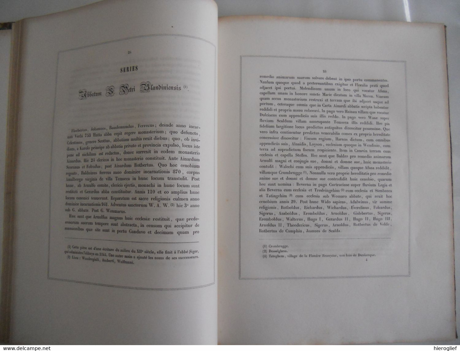 ANNALES ABBATIAE SANCTI-PETRI BLANDINIENSIS R.D.F. Vande Putte 1842 Sint-pietersabdij Gent Abdij Blandijnberg - Livres Anciens