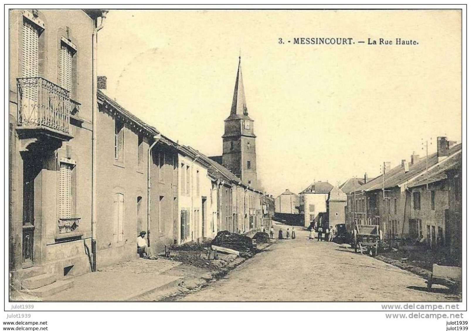 MESSINCOURT ..-- 08 ..-- Rue Haute . 1931 Vers LA LOUVIERE ( Famille MATAGNE ) . Voir Verso . - La Louvière