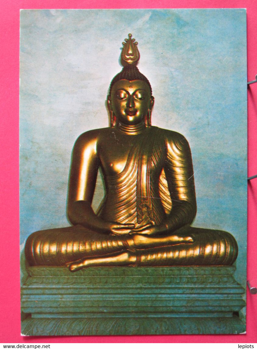 Visuel Pas Très Courant - Sri Lanka - Rajamaha Vihare - Kelaniya - Buddha Statue - R/verso - Sri Lanka (Ceylon)