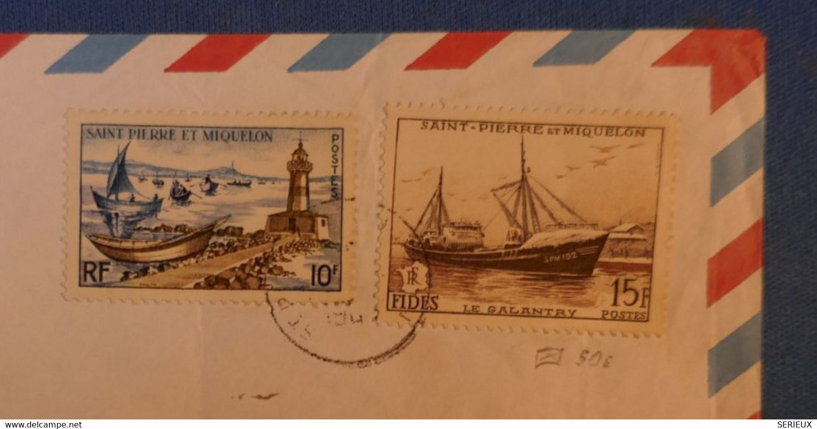 G1 ST PIERRE & MIQUELON BELLE LETTRE 1964 PAR AVION POUR SOSPEL FRANCE - Storia Postale