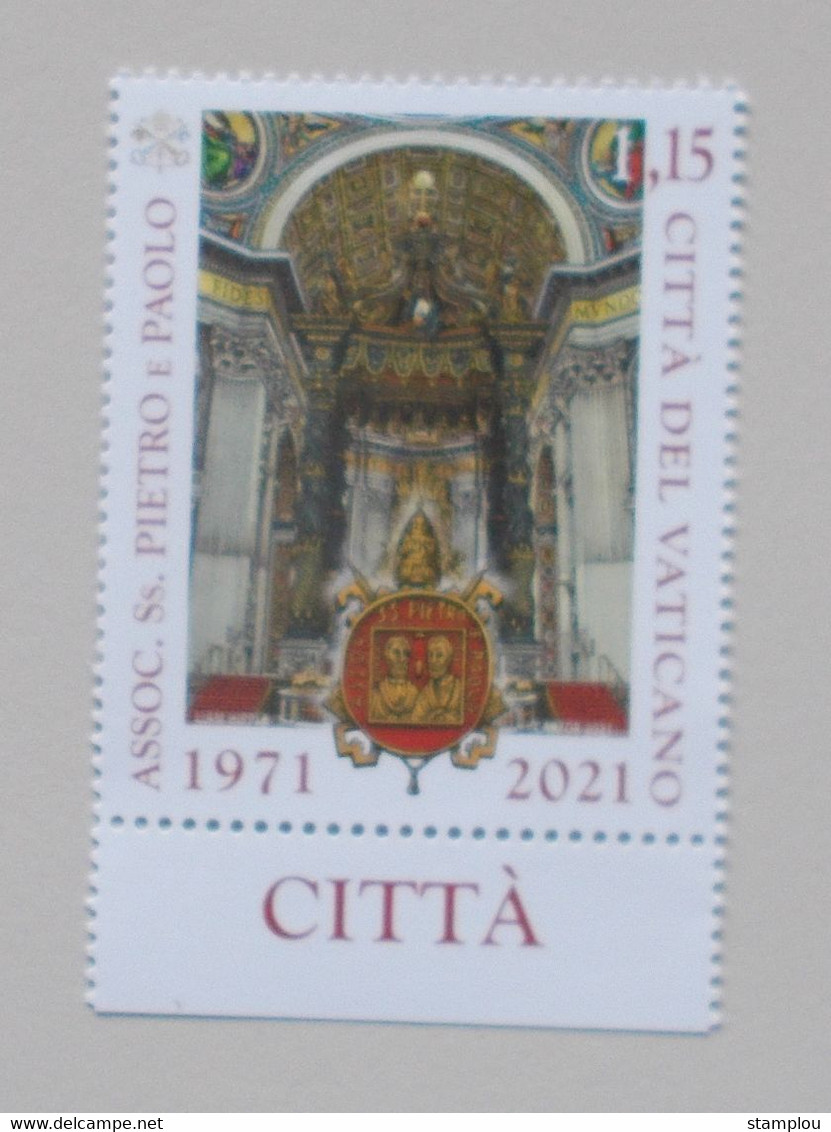 Vatikaan-Vatican 2021 50 Verjaardag Pietro E Paola - Unused Stamps