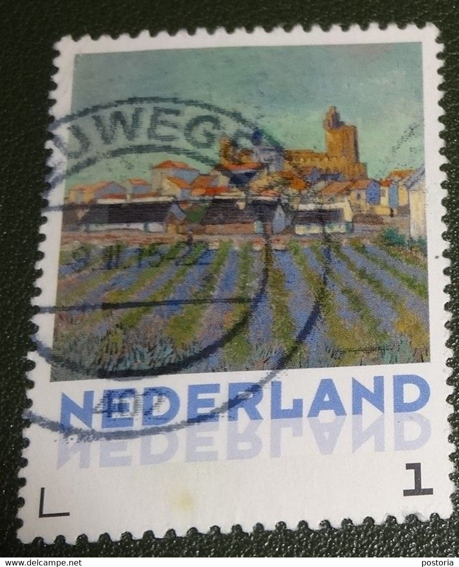 Nederland - NVPH - Xxxx - 2015 - Persoonlijke Gebruikt - Vincent Van Gogh - Stad En Dorp - Nr 6 - Francobolli Personalizzati