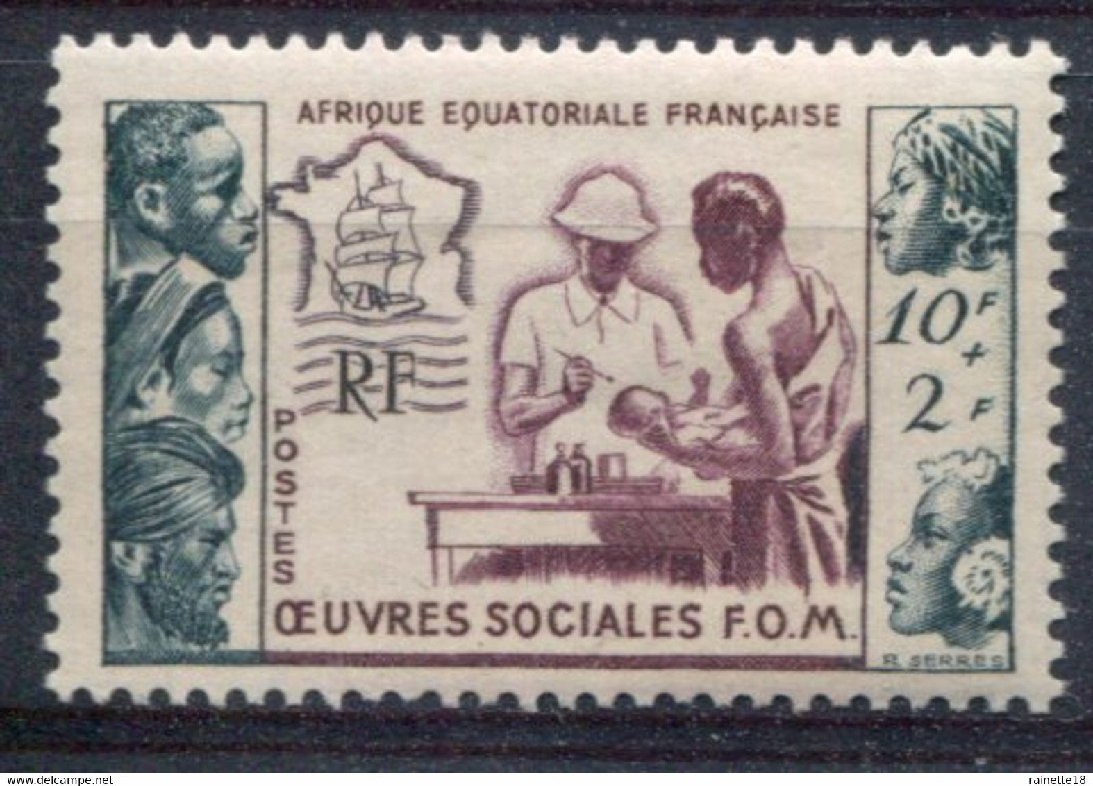 Afrique Equatoriale Française         227 ** - Ongebruikt