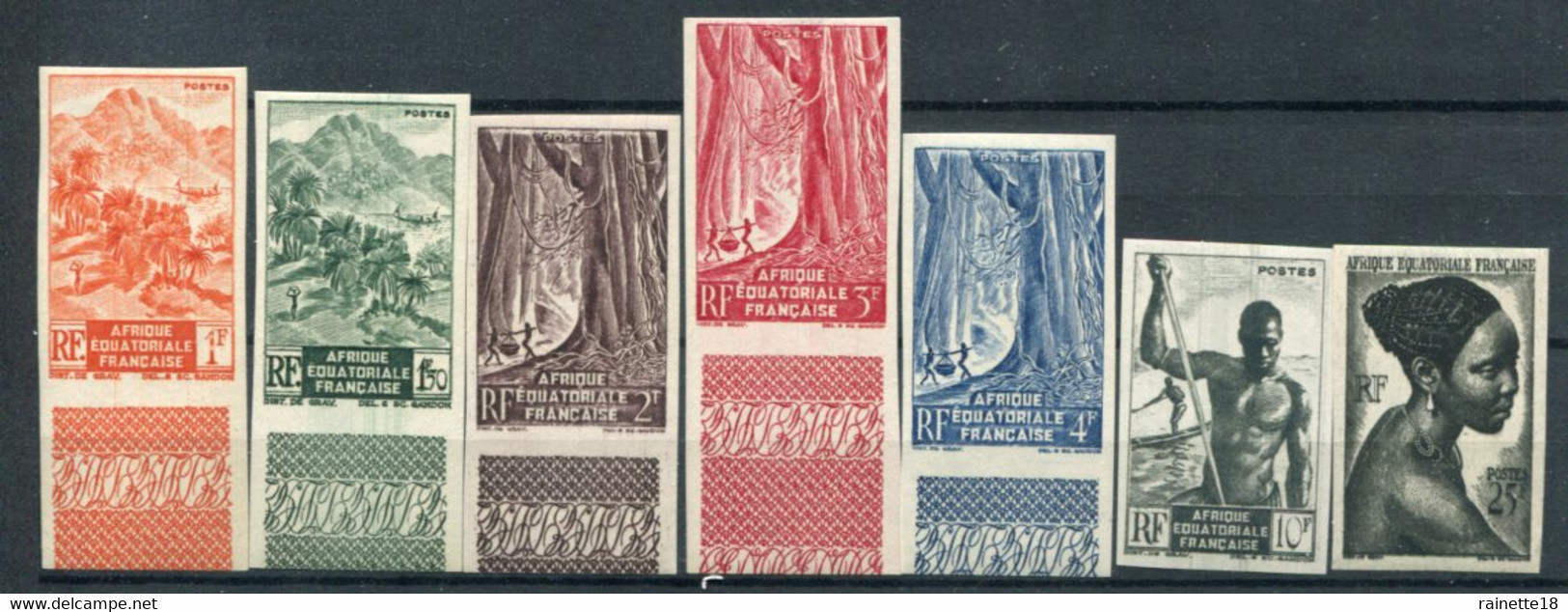 Afrique Equatoriale Française      Divers **Non Dentelés - Unused Stamps