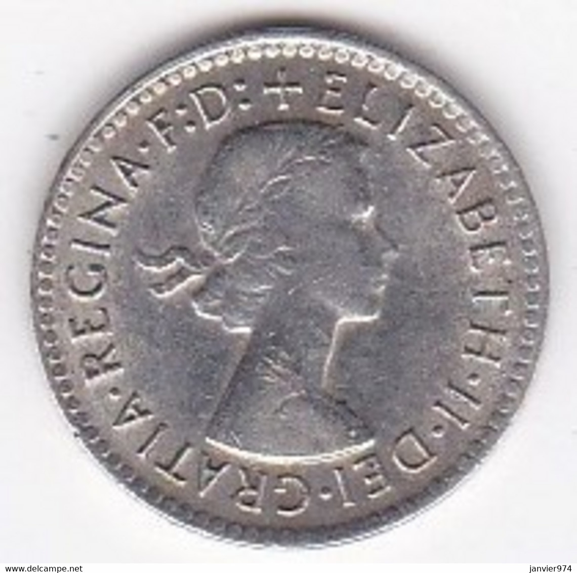 Australie 3 Pence 1956 Elizabeth II, En Argent, KM# 57 - Penny