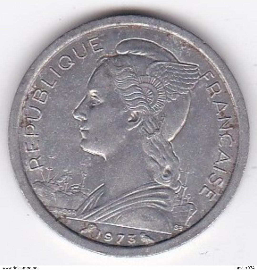 ILE DE LA REUNION. 1 FRANC 1973 . ALUMINIUM - Reunion