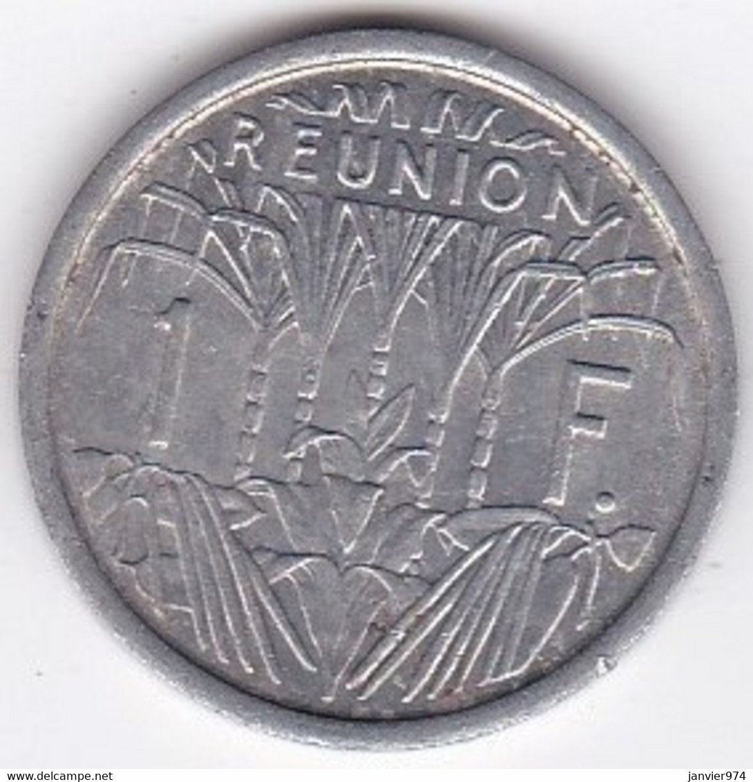 ILE DE LA REUNION. 1 FRANC 1973 . ALUMINIUM - Réunion