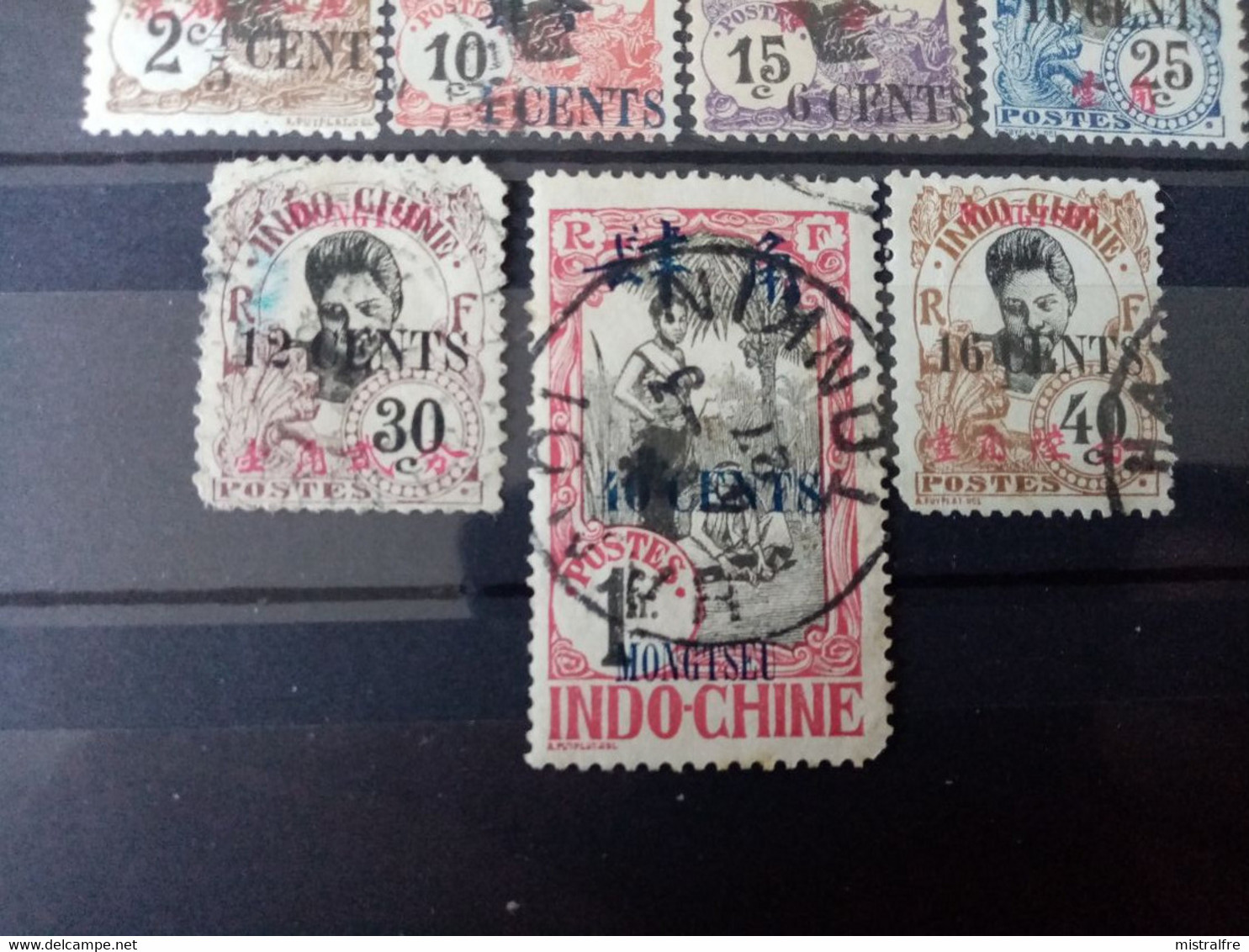 MONG-TZEU . 1908 à 1919. N°  34A à 64.  5 Neufs Et 6 Oblitérés . Côte YT Colonies 2022 : 46,75 € - Unused Stamps