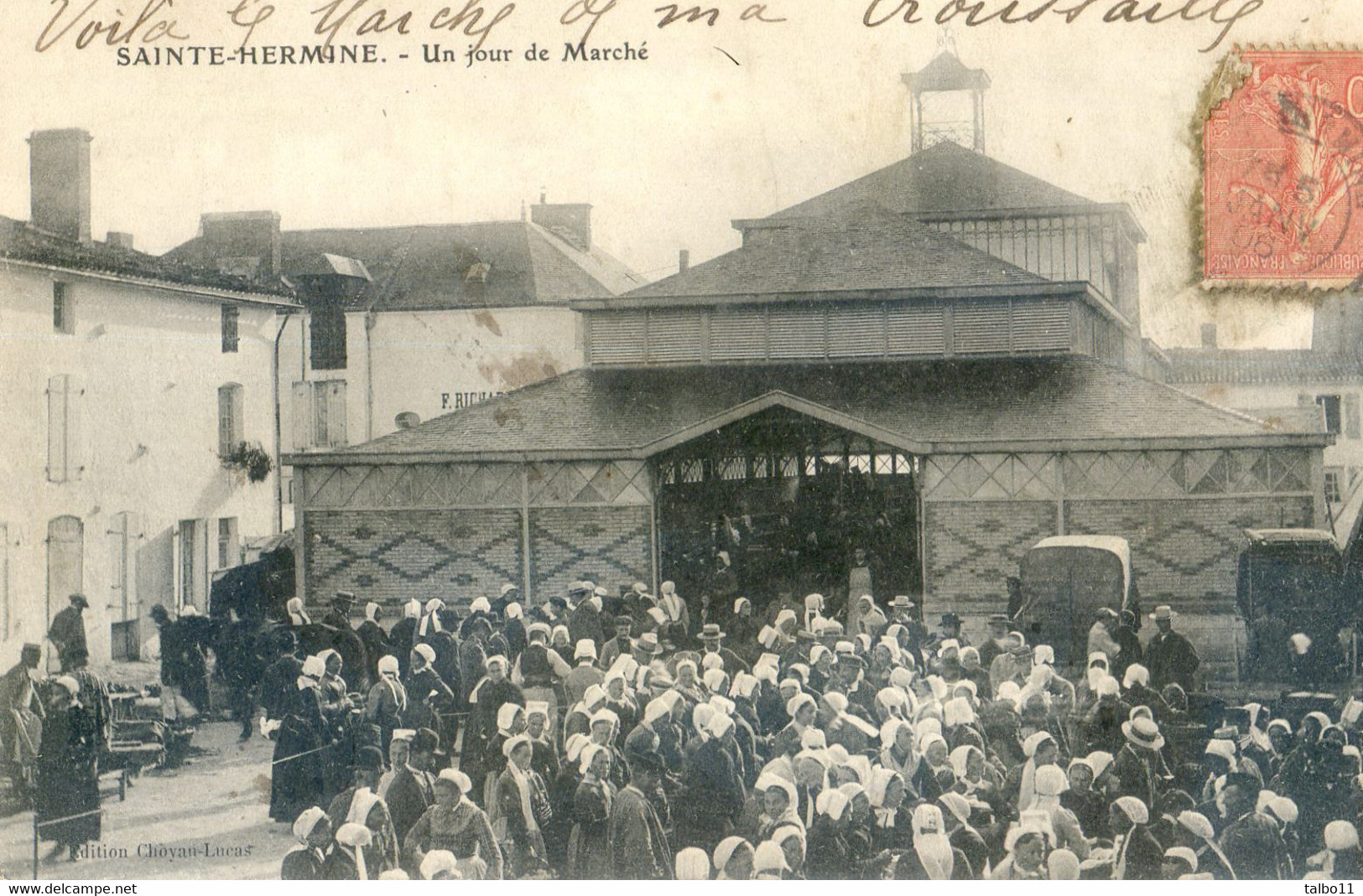 87 - Sainte Hermine - Un Jour De Marché - Sainte Hermine