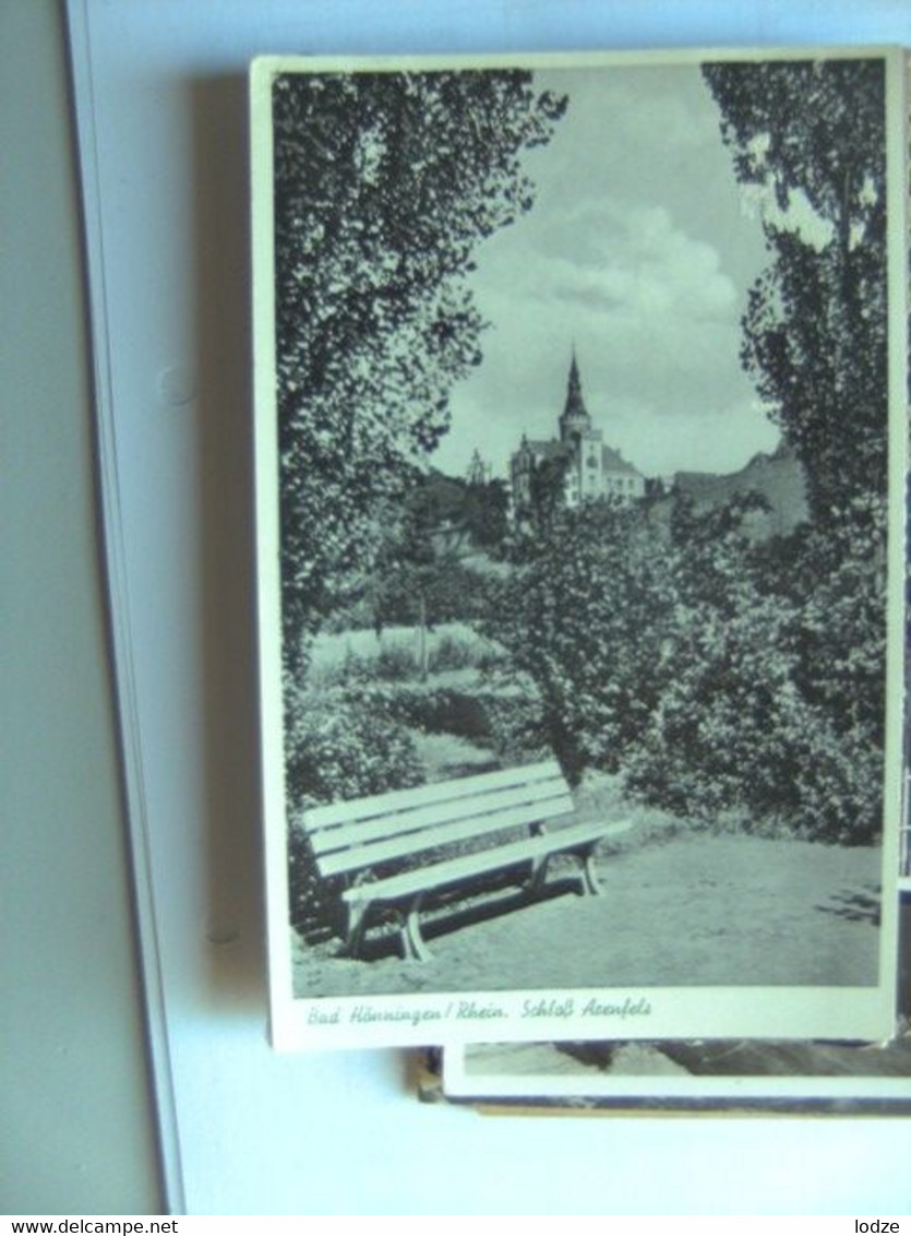 Duitsland Deutschland Allemagne Rheinland Pfalz Bad Hönningen Bank Und Schloss Arenfels - Bad Hönningen