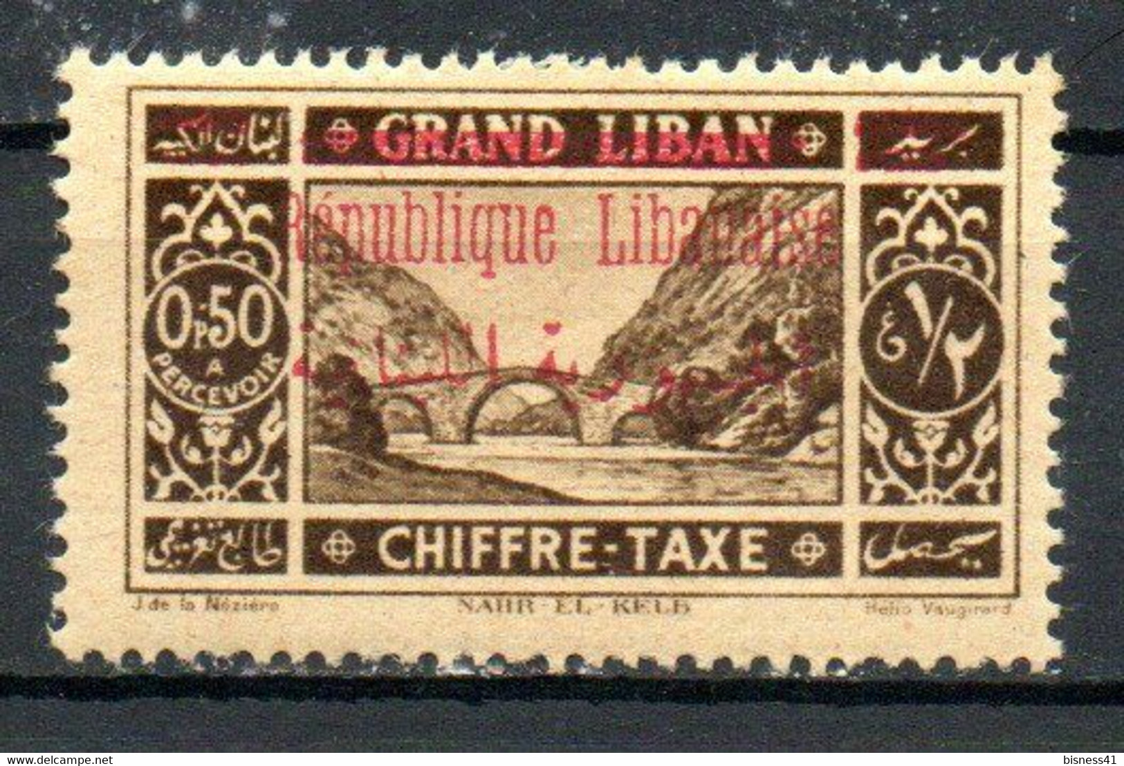 Col24 Colonies Grand Liban  Taxe  N° 26 Neuf X MH Cote : 3,00 € - Strafport