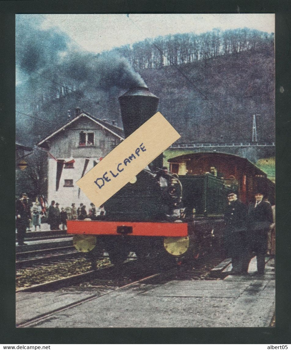 Centenaire Ligne Hauenstein 1858/1958Locomotive "Genf" Costruite En 1858 En Gare De Laufenlingen - Autres & Non Classés