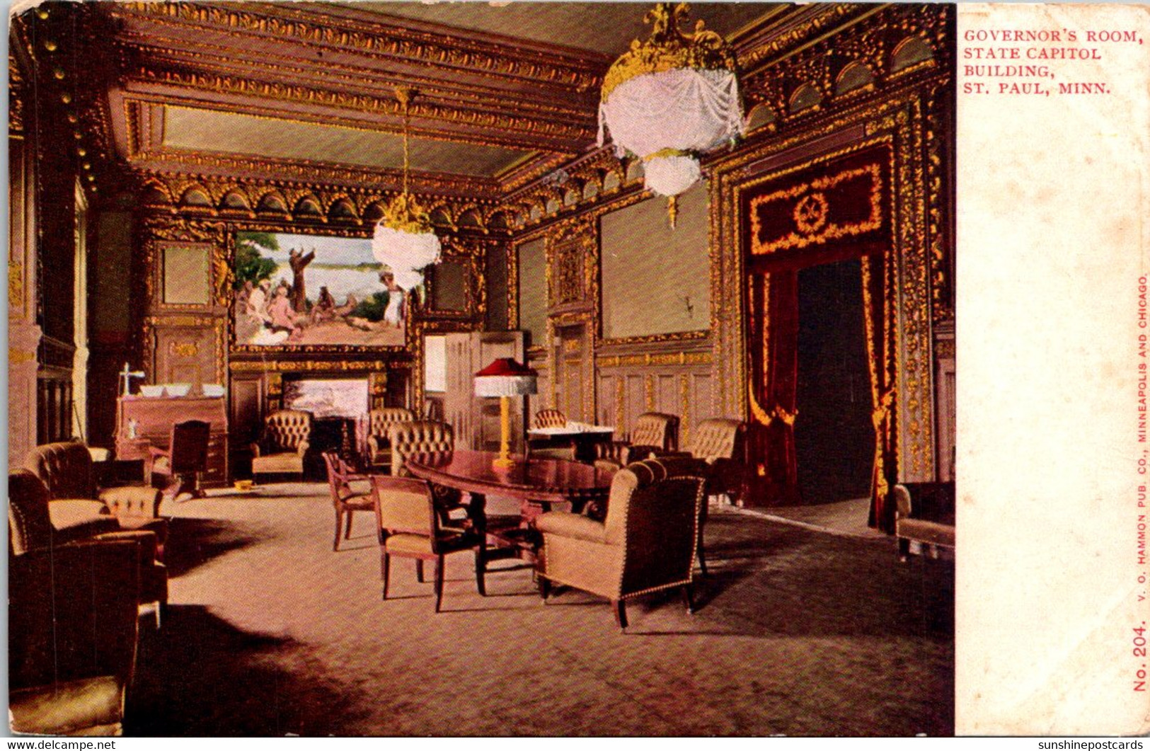 Minnesota St Paul State Capitol Building Governor's Room - St Paul