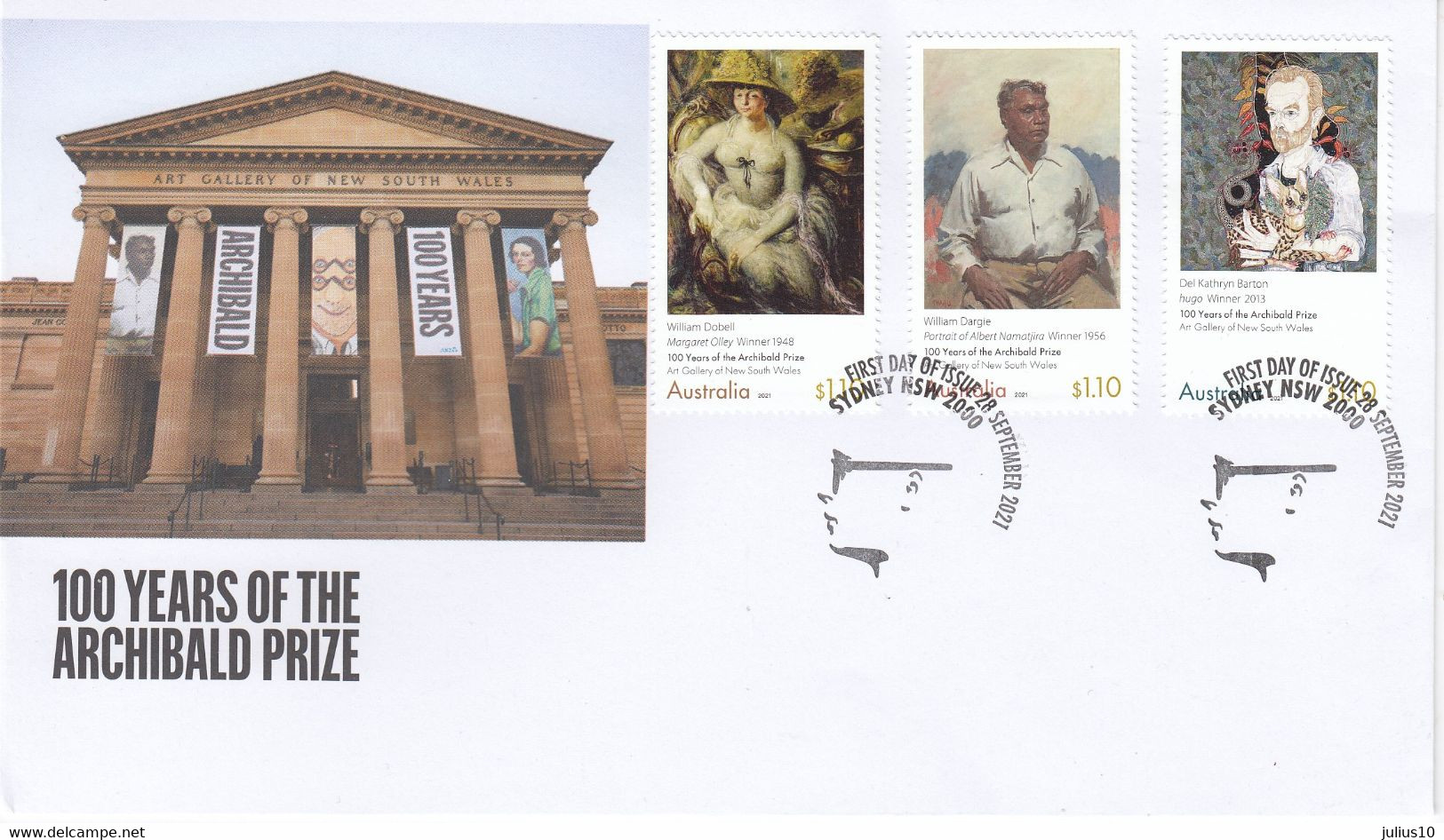 AUSTRALIA 2021 Painting FDC MNH(**) #HS871 - Storia Postale