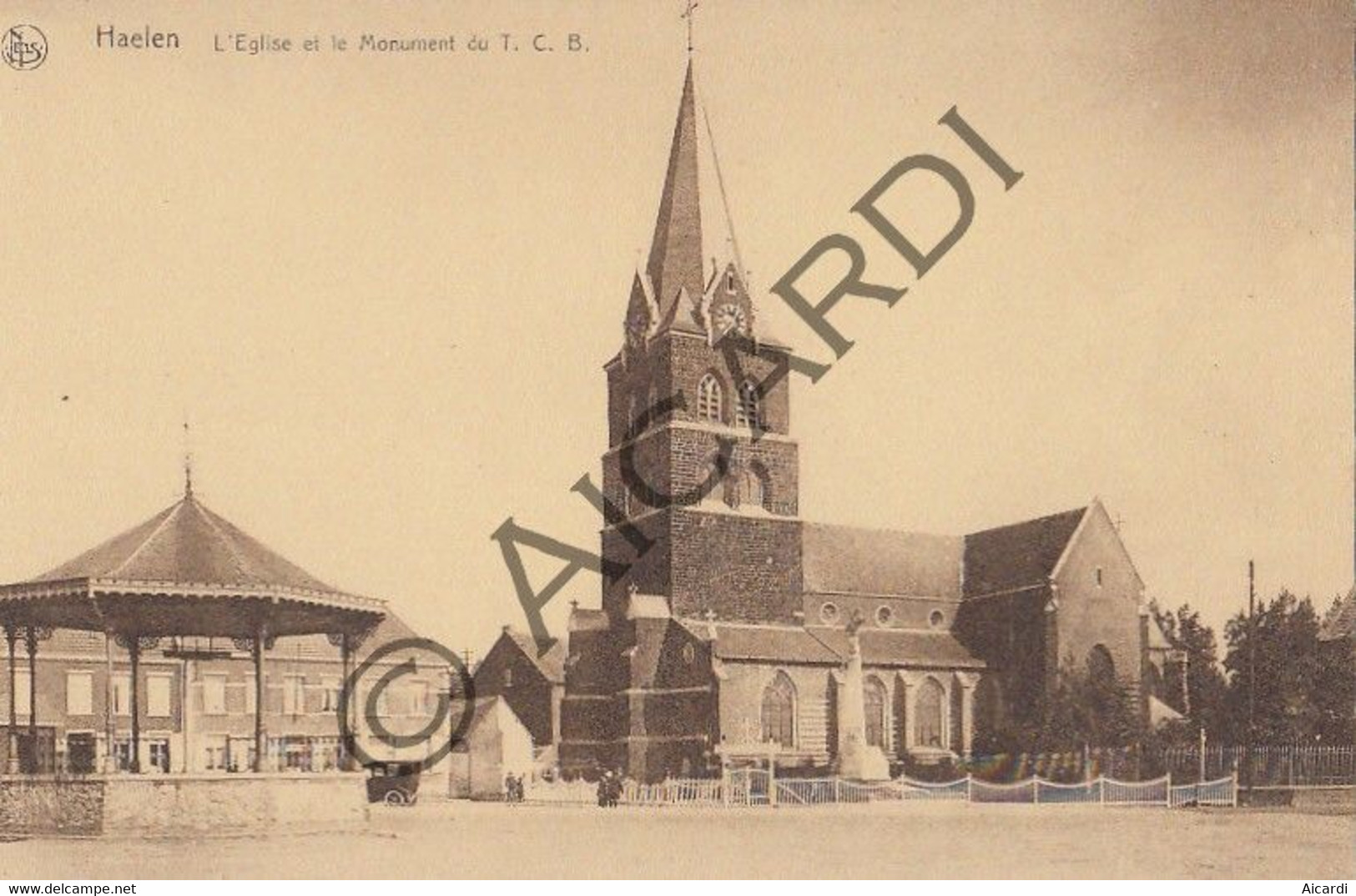 Postkaart/Carte Postale - HALEN - L'Eglise Et Le Monument Du T.C.B.  (A429) - Halen