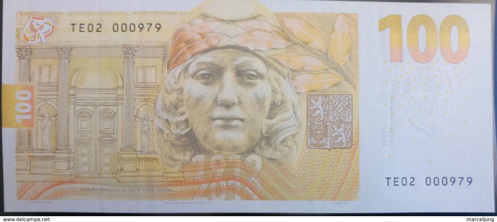 100 Korun/Kronen Czech Republic UNC 2019 Commemorative Banknote, Rare / GEDENKBANKNOTE SELTEN - República Checa