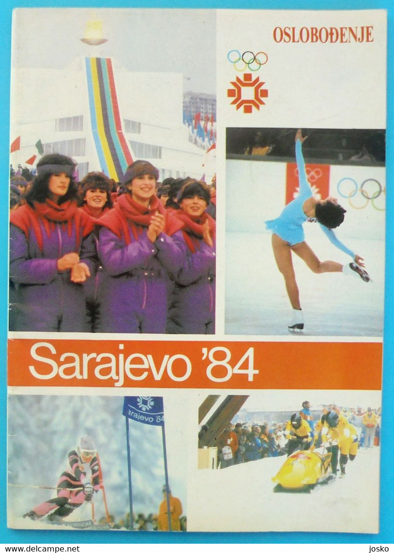 WINTER OLYMPIC GAMES 1984 SARAJEVO ... Original Vintage Magazine - Olympic Review * Jeux Olympiques Olympia Olympiade - Libri