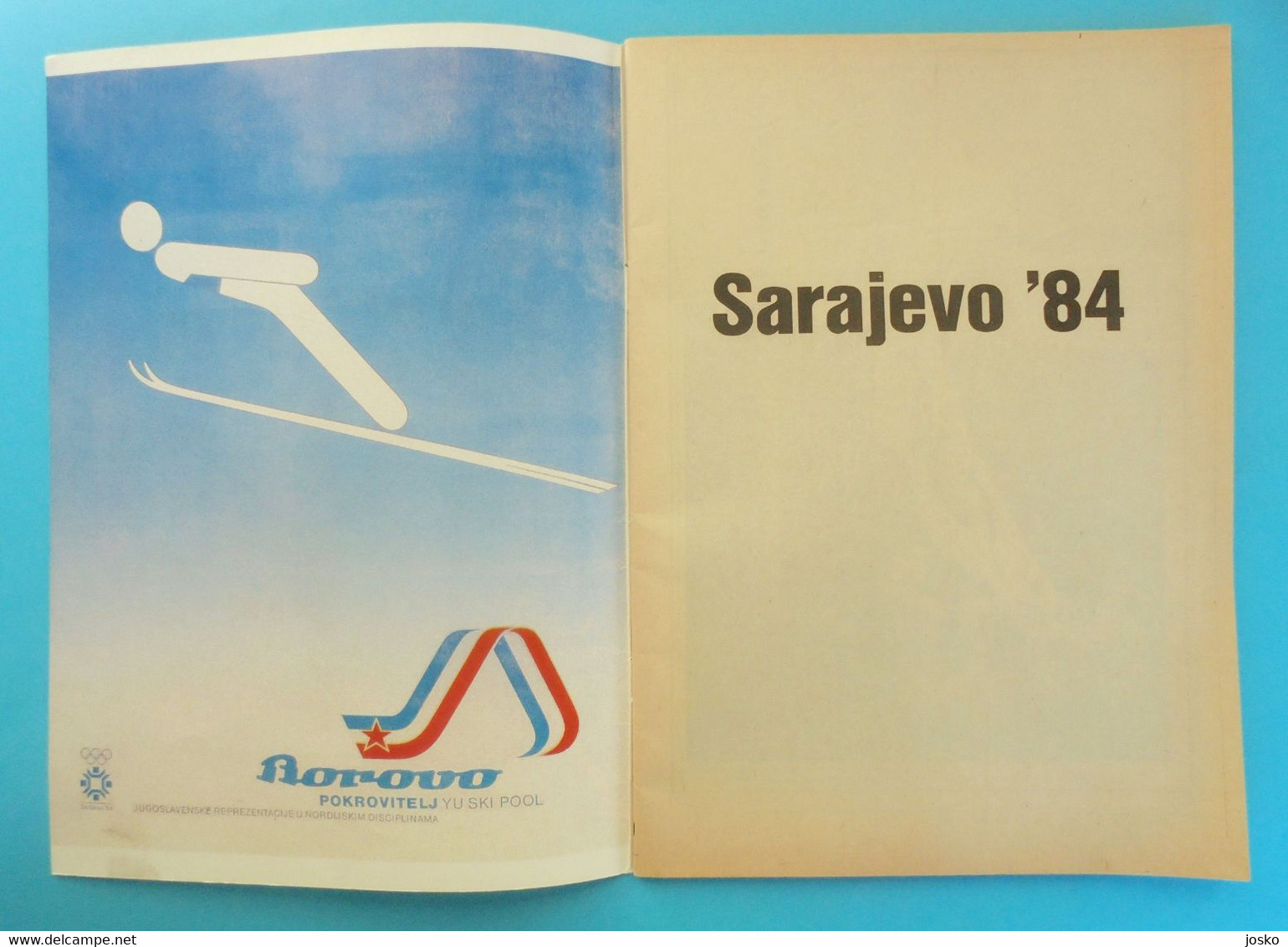 WINTER OLYMPIC GAMES 1984 SARAJEVO ... Original Vintage Magazine - Olympic Review * Jeux Olympiques Olympia Olympiade - Libros