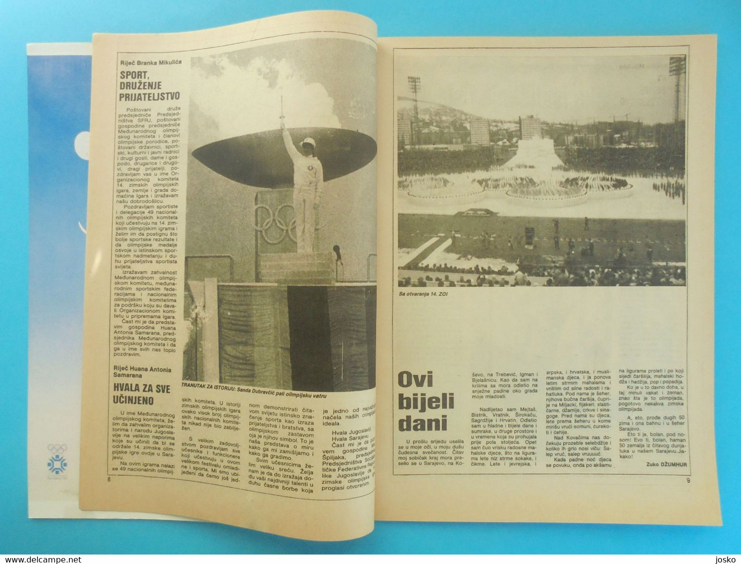 WINTER OLYMPIC GAMES 1984 SARAJEVO ... Original Vintage Magazine - Olympic Review * Jeux Olympiques Olympia Olympiade - Bücher