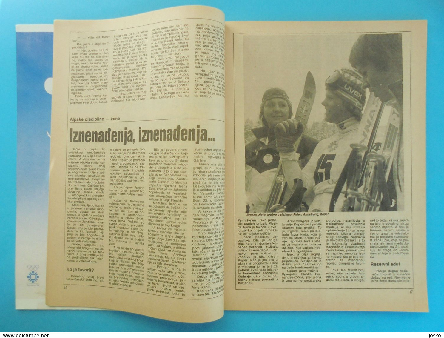 WINTER OLYMPIC GAMES 1984 SARAJEVO ... original vintage magazine - olympic review * Jeux Olympiques Olympia Olympiade