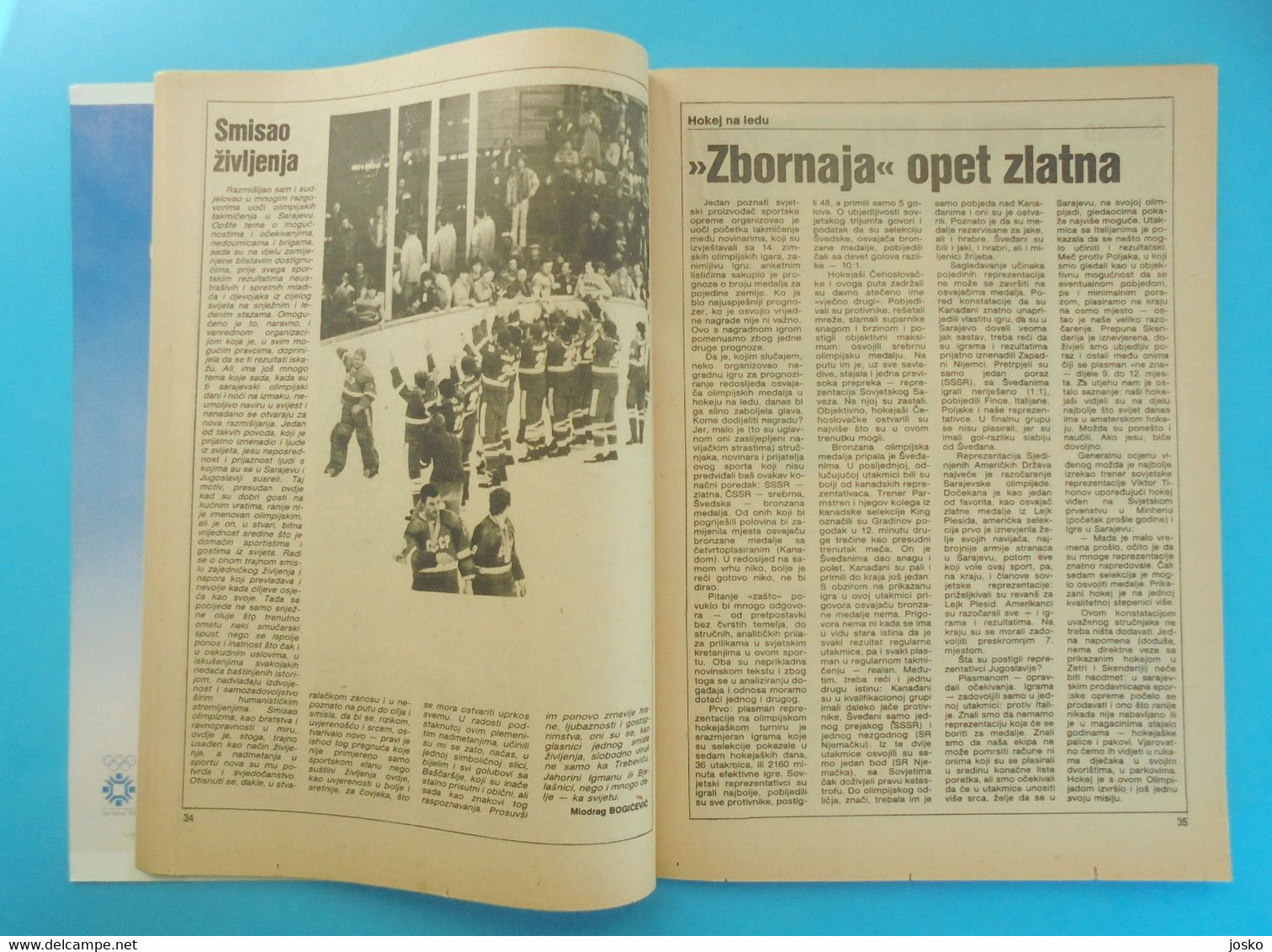 WINTER OLYMPIC GAMES 1984 SARAJEVO ... original vintage magazine - olympic review * Jeux Olympiques Olympia Olympiade
