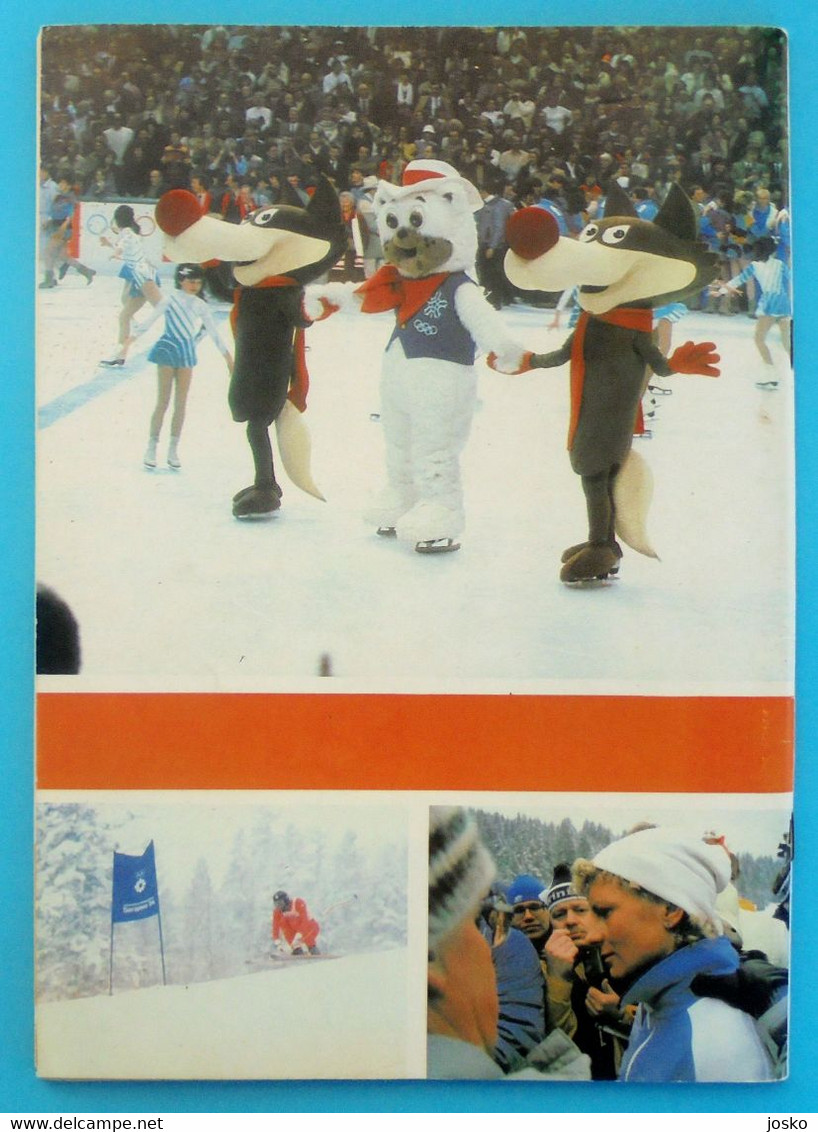 WINTER OLYMPIC GAMES 1984 SARAJEVO ... original vintage magazine - olympic review * Jeux Olympiques Olympia Olympiade