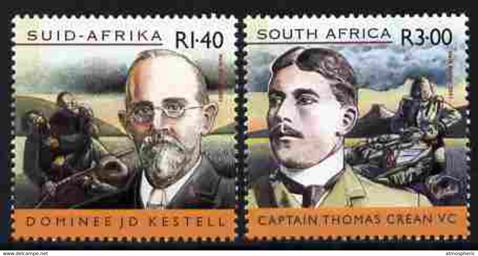 South Africa 2001 Centenary Of Anglo-Boer War - 3rd Issue Perf Set Of 2 Unmounted Mint SG 1343-4 - Unused Stamps