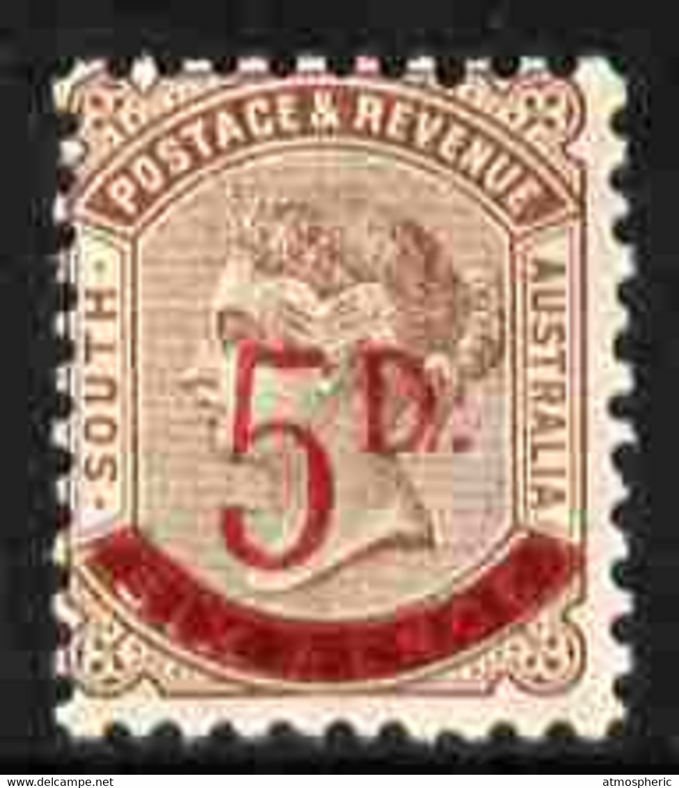 South Australia 1891-93 Surcharged 5d On 6d Pale Brown Mounted Mint SG 230 - Ungebraucht