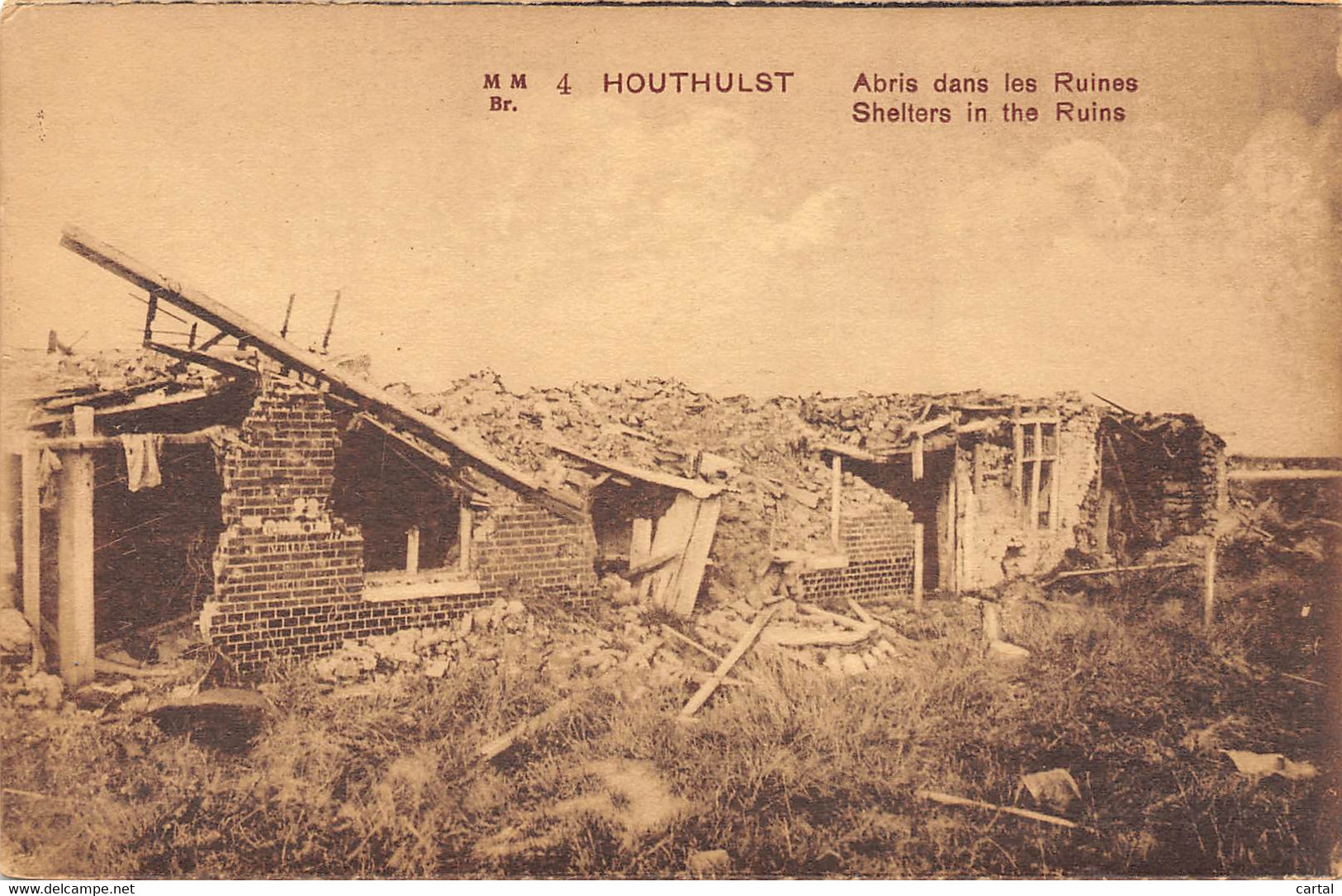 HOUTHULST - Abris Dans Les Ruines - Houthulst