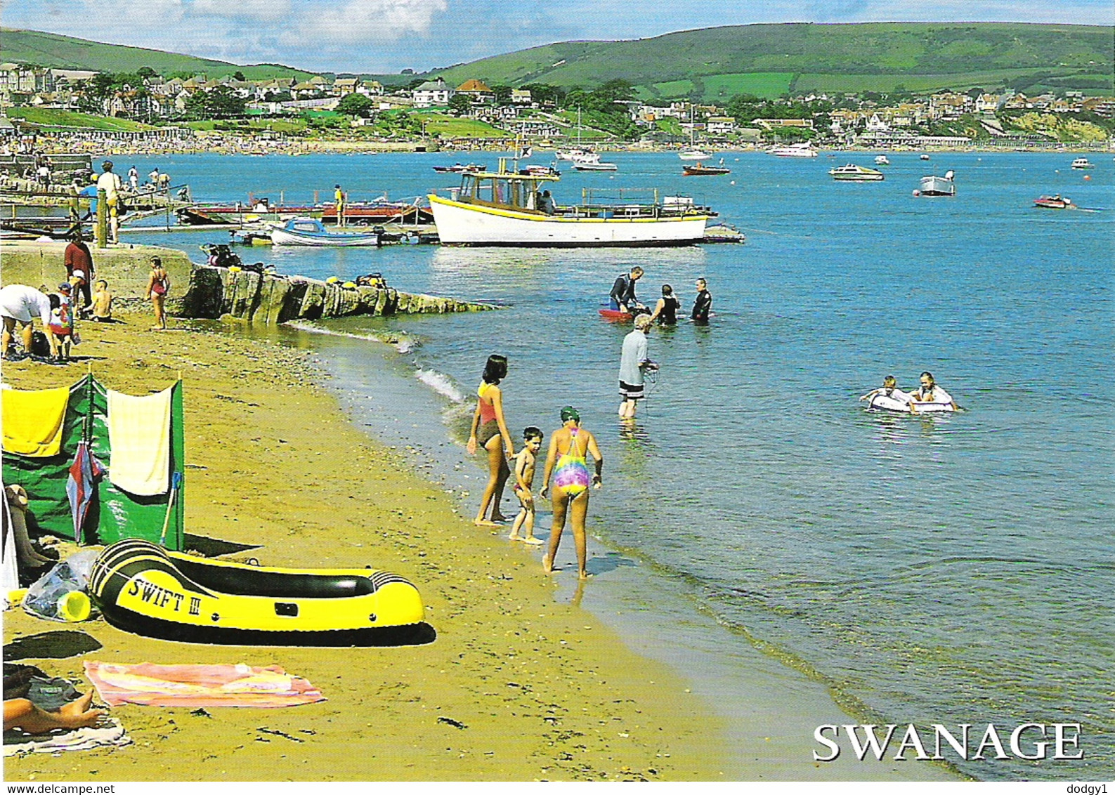 THE SANDS, SWANAGE, DORSET, ENGLAND. UNUSED POSTCARD Am7 - Swanage