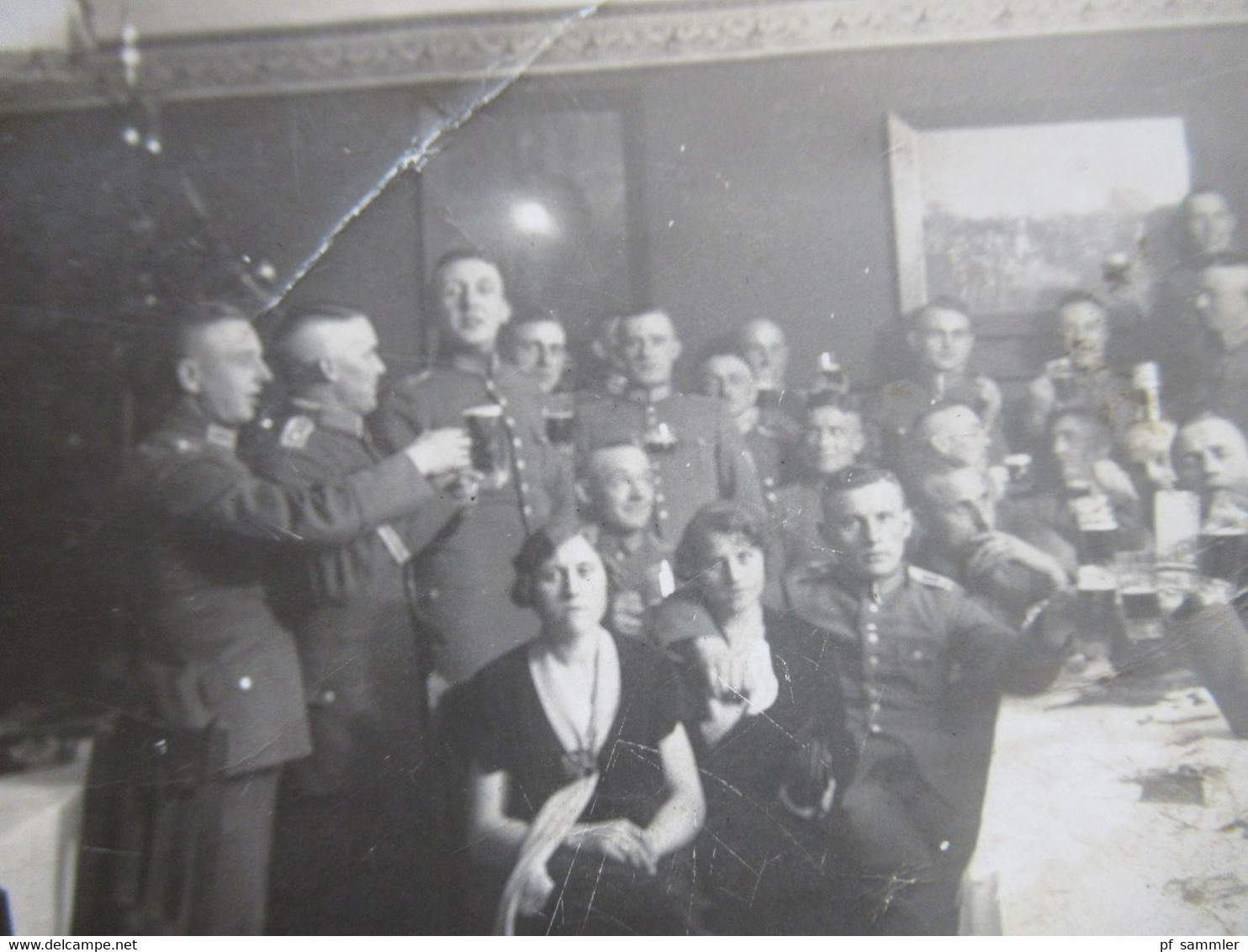 Echtfoto AK Reichswehr / Soldaten In Uniform / Weihnachten 1926 Allenstein Ostpreußen Photo Kraft Reinbrandt Atelier - War, Military